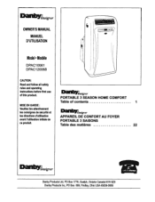 Danby DPAC120068 Owners Manual