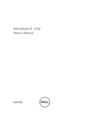 Dell Latitude 10 - ST2e Dell Latitude 10 - ST2e Owner's Manual