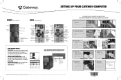 Gateway E-6610D Gateway Computer Setup Poster for 7-Bay BTX Case (for Windows Vista)