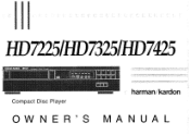 Harman Kardon HD7425 Owners Manual