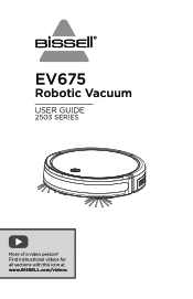 Bissell EV675 Multi-Surface Robotic Vacuum l 2503 User Guide