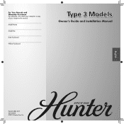 Hunter 20345 Owner's Manual