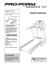 ProForm 620 V Treadmill Uk Manual