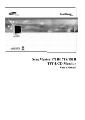 Samsung 171S User Manual (user Manual) (ver.1.0) (English)