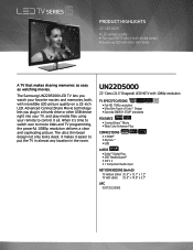 Samsung UN22D5000NFXZA Brochure
