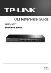 TP-Link T1500-28PCT TL-SL2428P T1500-28PCT V1 CLI Reference Guide