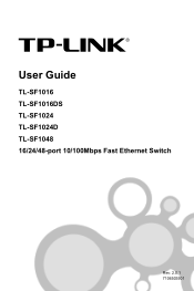 TP-Link TL-SF1016DS User Guide