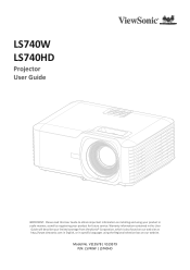 ViewSonic LS740HD User Guide English