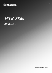 Yamaha HTR 5860 MCXSP10 Manual