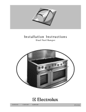 Electrolux E48DF76EPS Installation Instructions