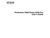 Epson Perfection V800 Photo User Manual