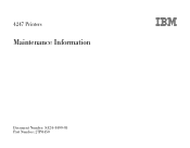 IBM 4247-003 Maintenance Manual