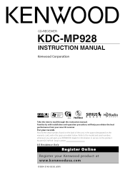 Kenwood MP928 Instruction Manual