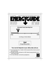 LG LW2513ER Additional Link - Energy Guide