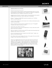 Sony VGF-CP1 Marketing Specifications