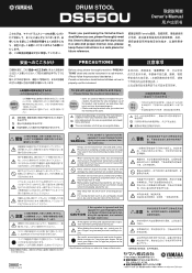 Yamaha DS550U Owner's Manual