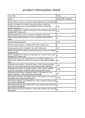 Zanussi Z816WT85BI Product information sheet