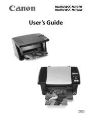 Canon MP370 MultiPASS MP370/360 User's Guide