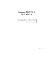 Gateway EC14 Service Guide