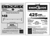 Whirlpool WRF560SFYB Energy Guide