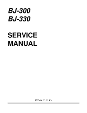 Canon BJ-300 Service Manual