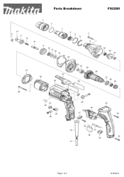 Makita FS2200 Parts Breakdown