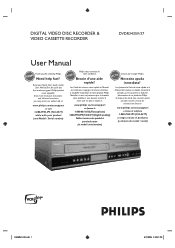 Philips DVDR3435V User manual
