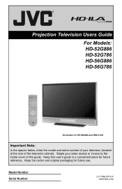 JVC HD-52G886 Instructions