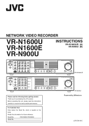 JVC VR-N1600UA-150 Instruction Manual