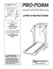ProForm 490gs Treadmill Canadian French Manual