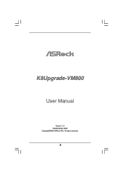 ASRock K8Upgrade-VM800 User Manual