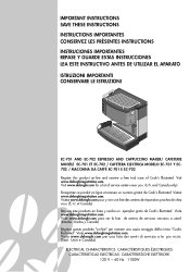 DeLonghi EC702 Owner Manual