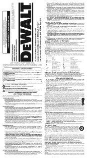 Dewalt DCL023 Instruction Manual