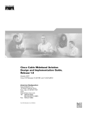 Linksys WCM300 Cisco Cable Wideband Solution Design and Implementation Guide, Release 1.0 (Full-book PDF, 1.5 MB)