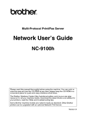 Brother International MFC 8640D Network Users Manual - English
