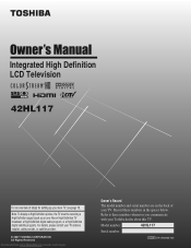 Toshiba 42HL117 Owners Manual