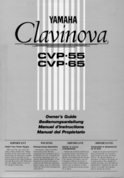 Yamaha CVP-65 Owner's Manual