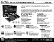 EVGA GeForce GTX 480 Hydro Copper FTW PDF Spec Sheet