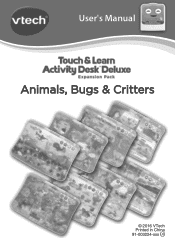 Vtech Touch & Learn Activity Desk Deluxe - Animals Bugs & Critters User Manual