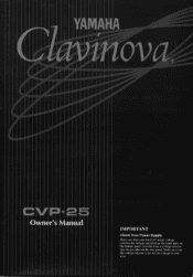 Yamaha CVP-25 Owner's Manual (image)