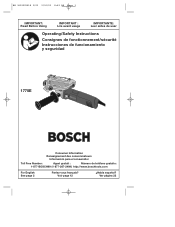 Bosch 1775E Operating Instructions