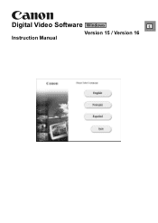 Canon 0275B001 Digital Video Software (Windows) Ver.15/Ver.16 Instruction Manual