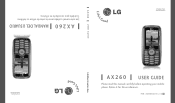 LG AX260 Slate Owner's Manual