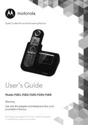 Motorola P1001 User Guide