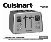 Cuisinart CPT-435 Instruction Booklet