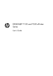 HP Designjet T120 HP Designjet T120 and T520 ePrinter Series - User's Guide