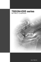 MSI 785GM-E65 User Guide