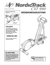 NordicTrack Cxt 990 Elliptical German Manual