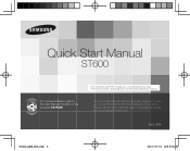 Samsung ST600 Quick Guide (easy Manual) (ver.1.0) (English, Spanish)