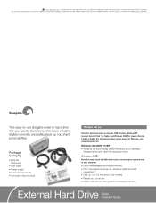 Seagate The External Hard Drive Quick Connect Guide